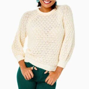 Lilly Pulitzer Corabelle Sweater Coconut XL NWT